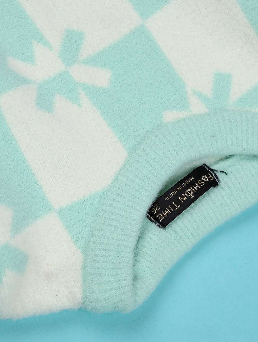 girls self designed long sleeve sweater - 22101054 -  Standard Image - 3