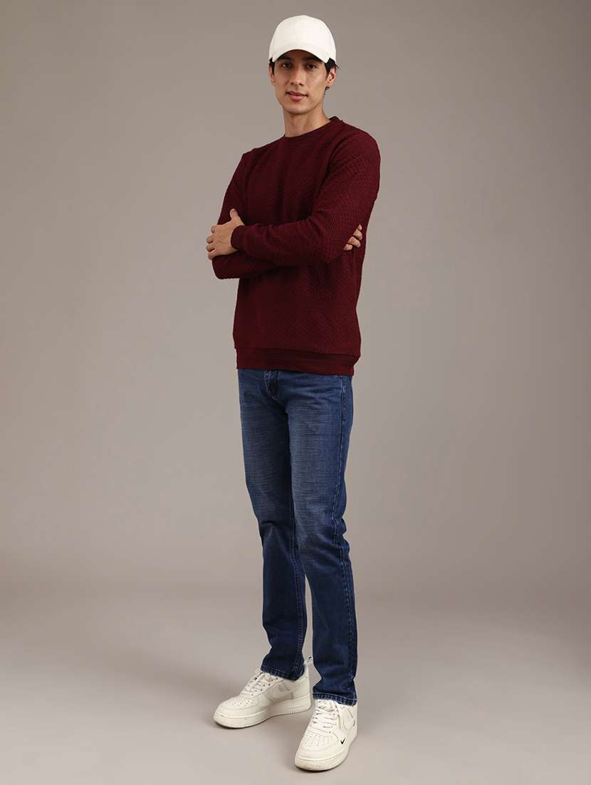 men self design long sleeve regular fit sweatshirt - 22101245 -  Standard Image - 5