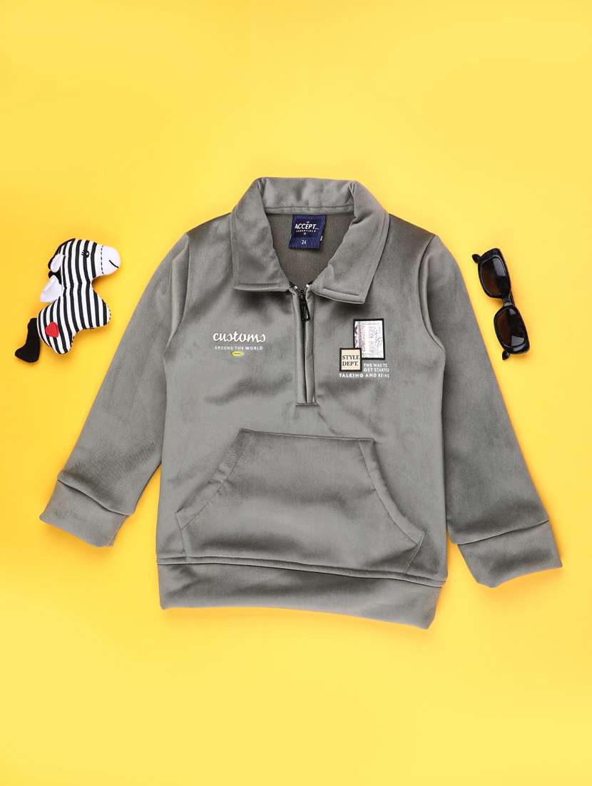 boys placement print long sleeve sweatshirt