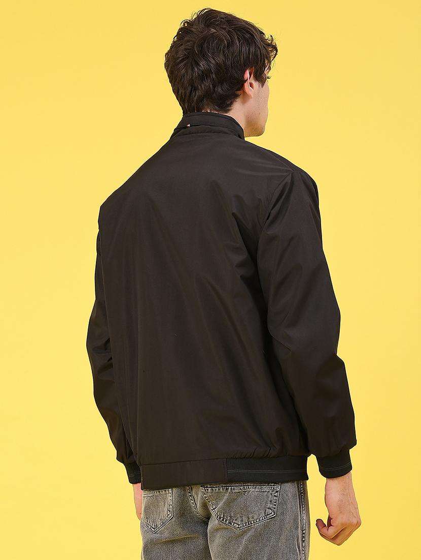 men solid long sleeve reversible bomber jacket - 22101334 -  Standard Image - 3