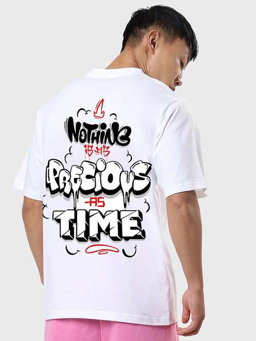 men back print short sleeve oversized t-shirt - 22101475 - Standard Image - 0