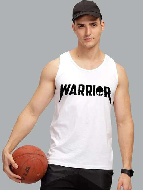men typographic sleeveless vest - 22101480 - Standard Image - 0