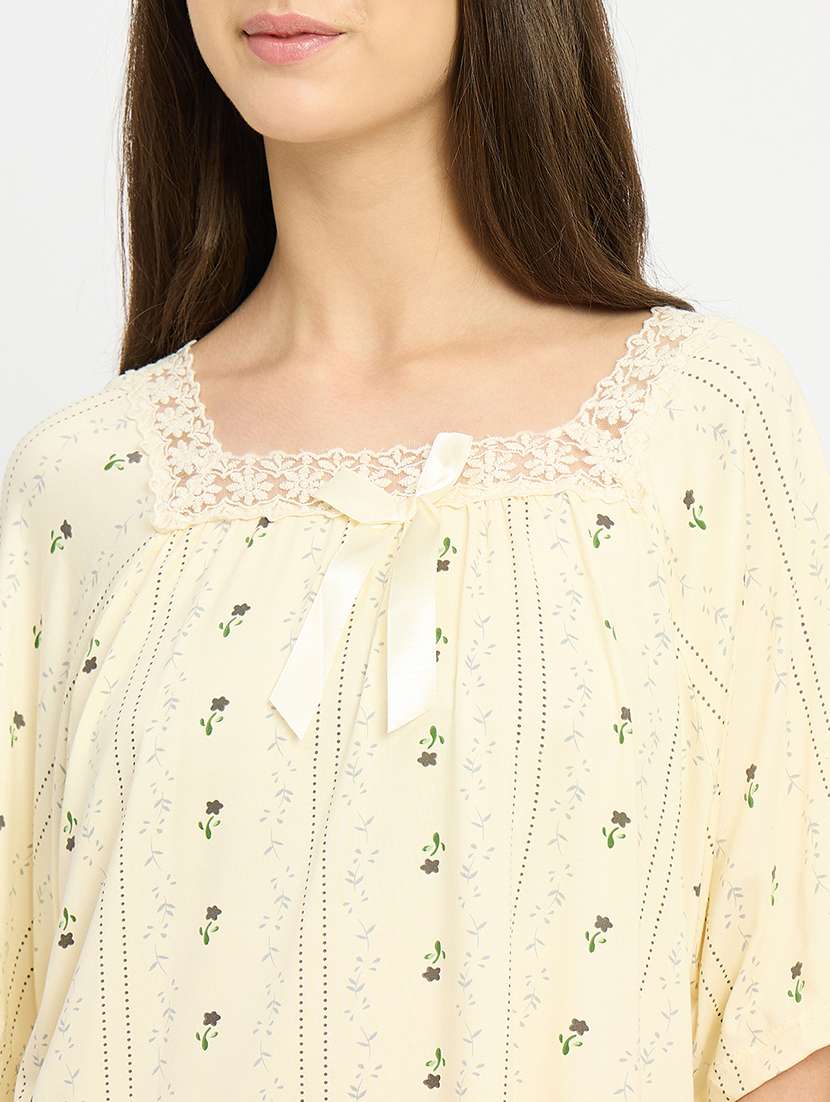 women printed nightwear pyjama set - 22101512 -  Standard Image - 5