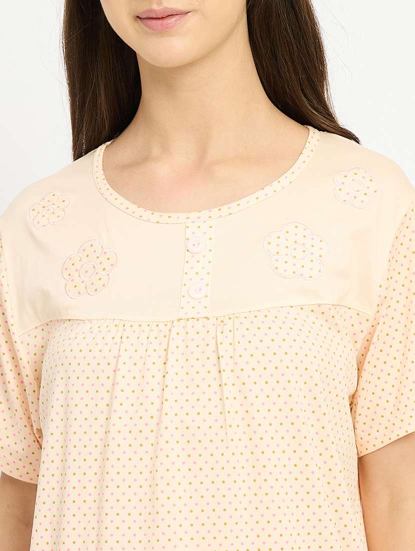 women printed nightwear pyjama set - 22101513 -  Standard Image - 5