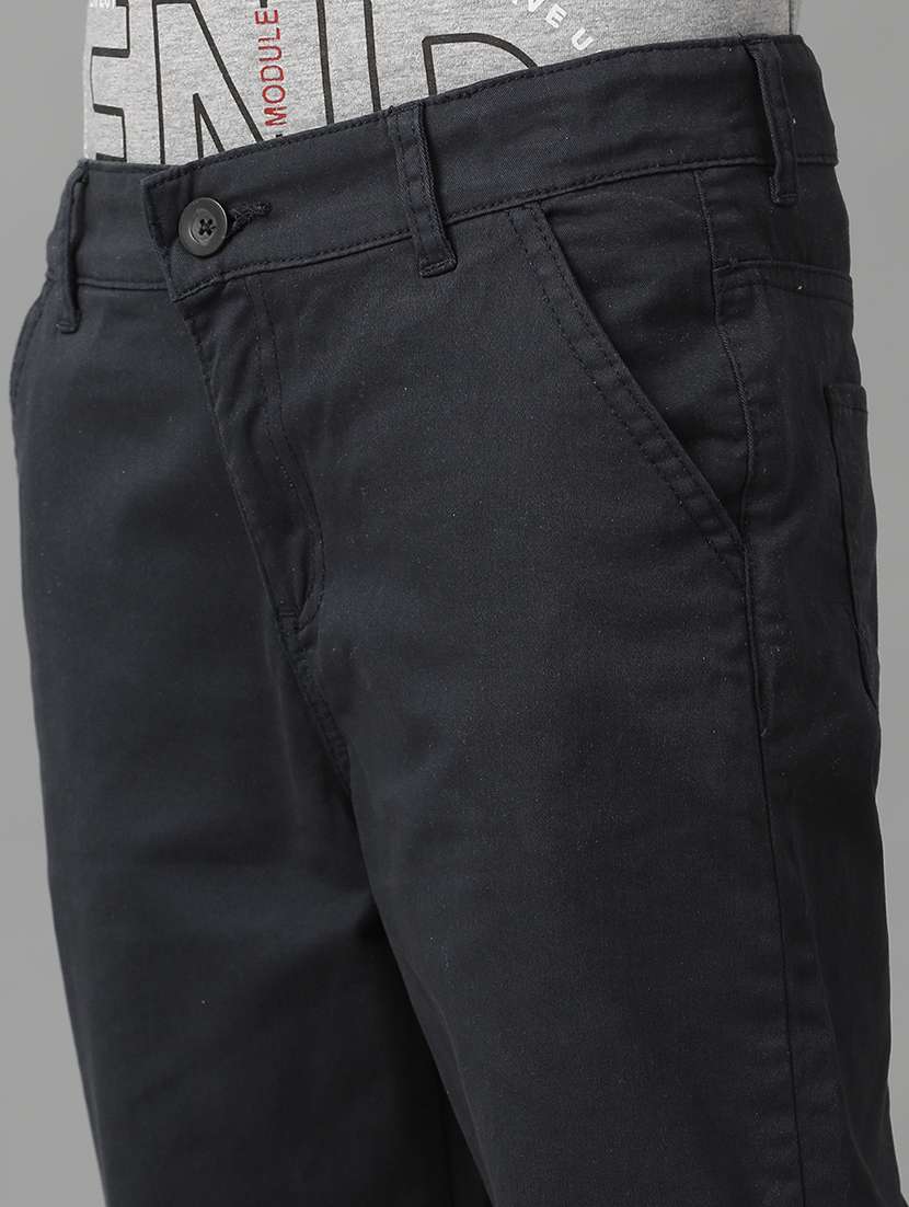 boys solid mid rise chinos - 22101517 -  Standard Image - 8
