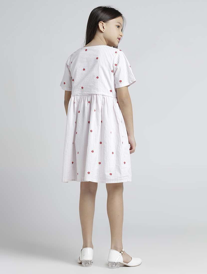 girls printed short sleeve a-line dress - 22101524 -  Standard Image - 3