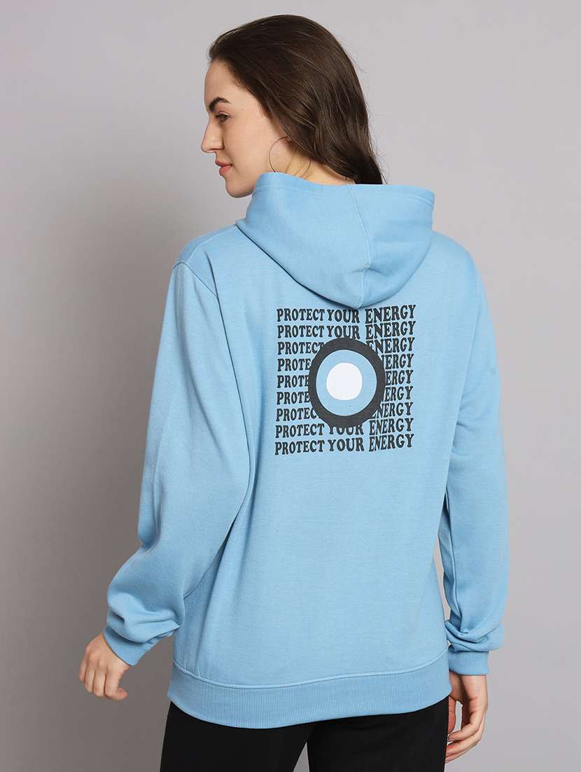 women printed long sleeve hooded sweatshirt - 22101615 -  Zoom Image - 0
