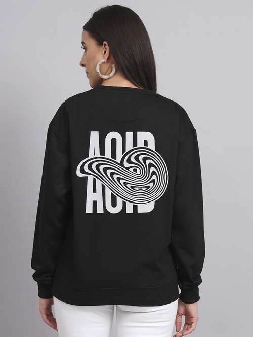 women printed round neck long sleeve sweatshirt - 22101629 -  Standard Image - 0