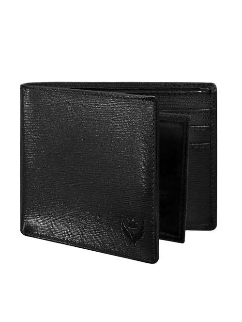 mens black leather wallet with card slots - 22101783 - Standard Image - 0