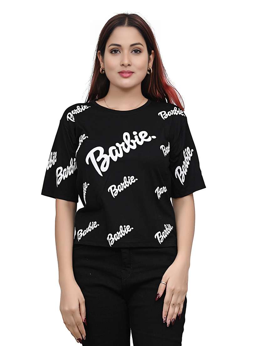 women printed short sleeve regular fit t-shirt - 22101793 - Zoom Image - 0