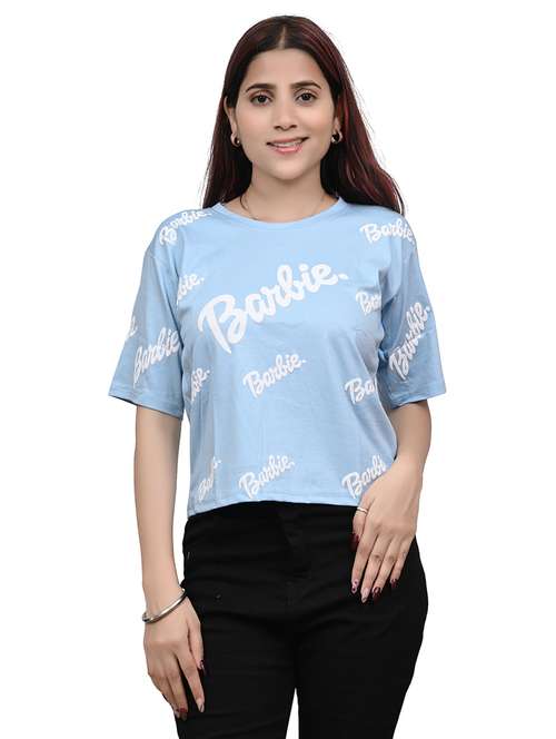women printed short sleeve regular fit t-shirt - 22101795 - Standard Image - 0