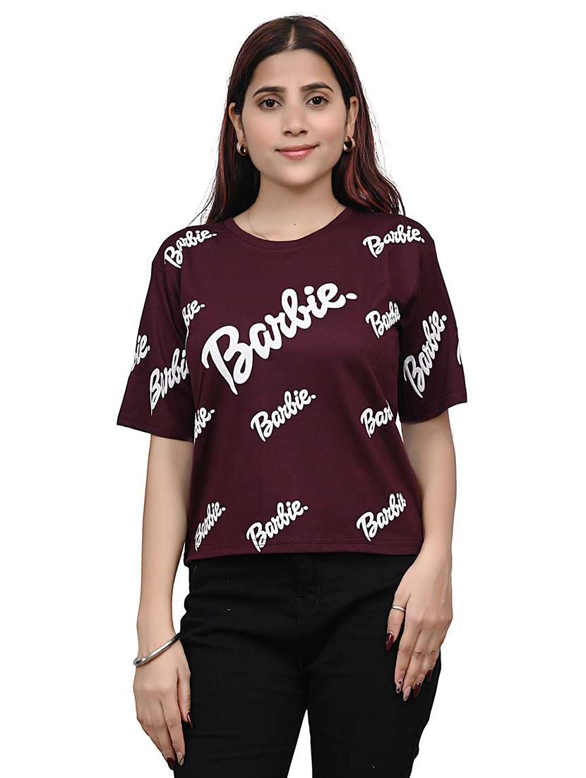 women printed short sleeve regular fit t-shirt - 22101796 - Zoom Image - 0