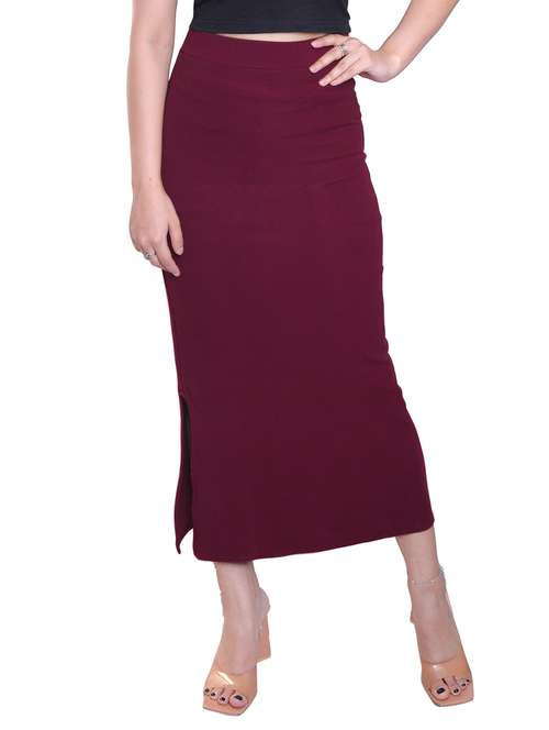 women solid high rise pencil skirt - 22101834 -  Standard Image - 0