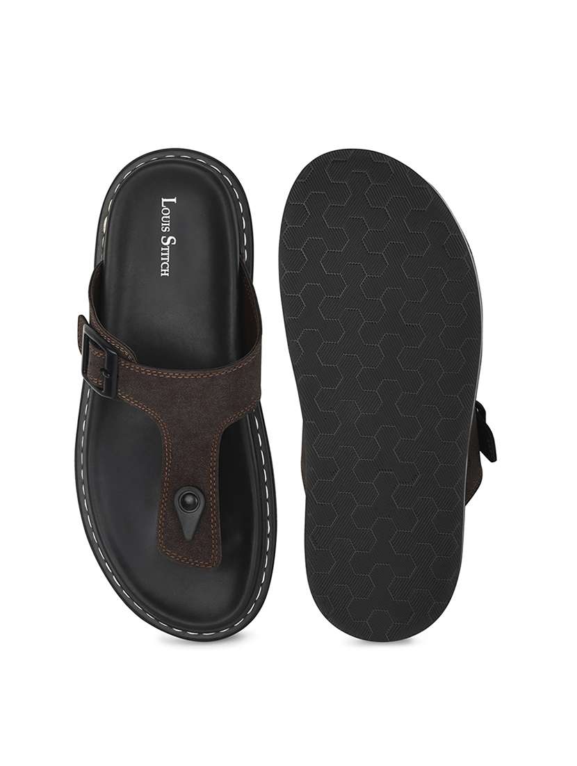 men solid toe seperator sandal - 22101907 -  Standard Image - 5