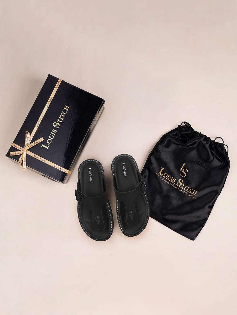 men solid toe seperator sandal - 22101908 -  Standard Image - 3