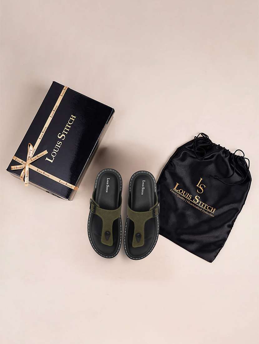 men solid toe seperator sandal