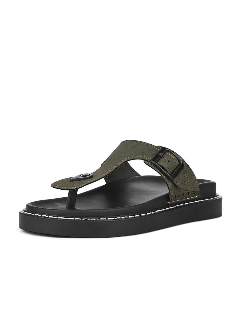 men solid toe seperator sandal - 22101909 -  Standard Image - 3