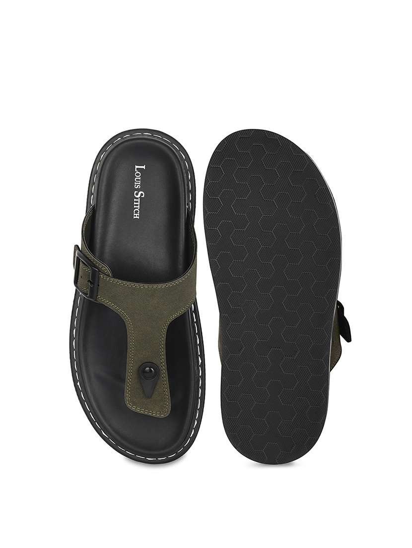 men solid toe seperator sandal - 22101909 -  Standard Image - 5