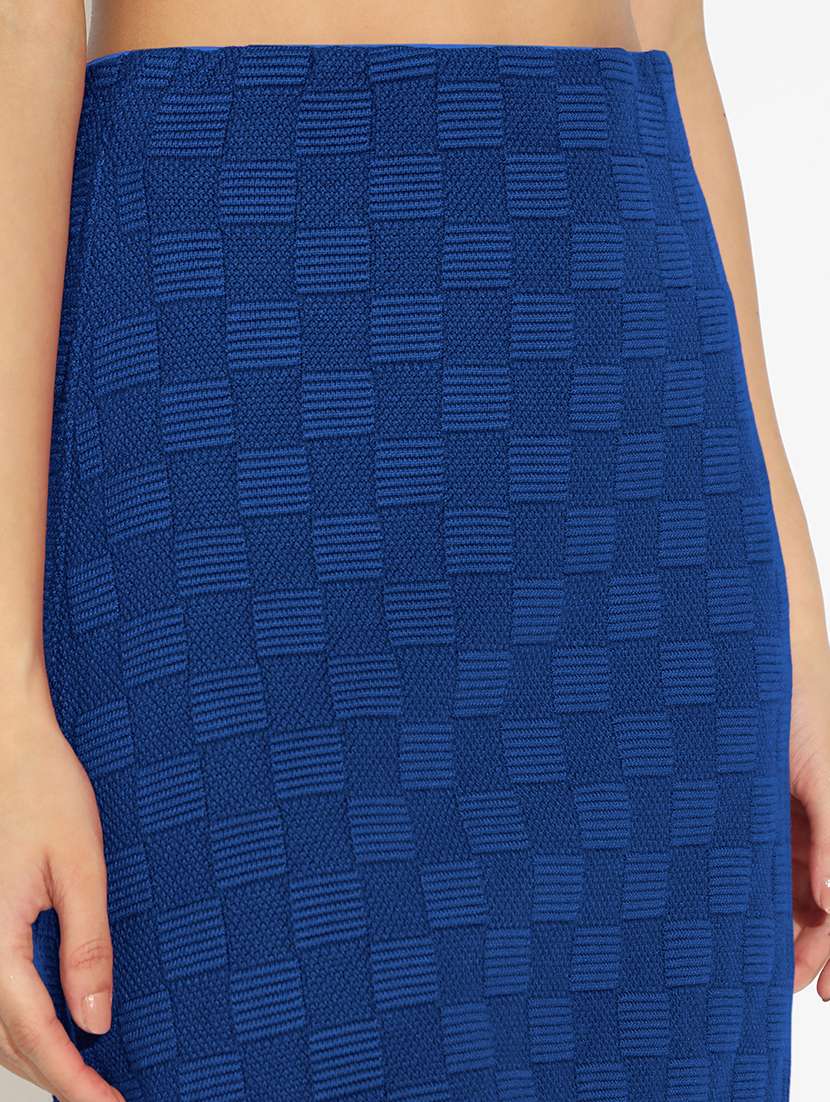 women self designed high rise straight skirt - 22101921 -  Standard Image - 5