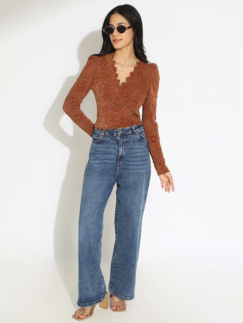 women self designed puff sleeve top - 22101929 -  Standard Image - 5