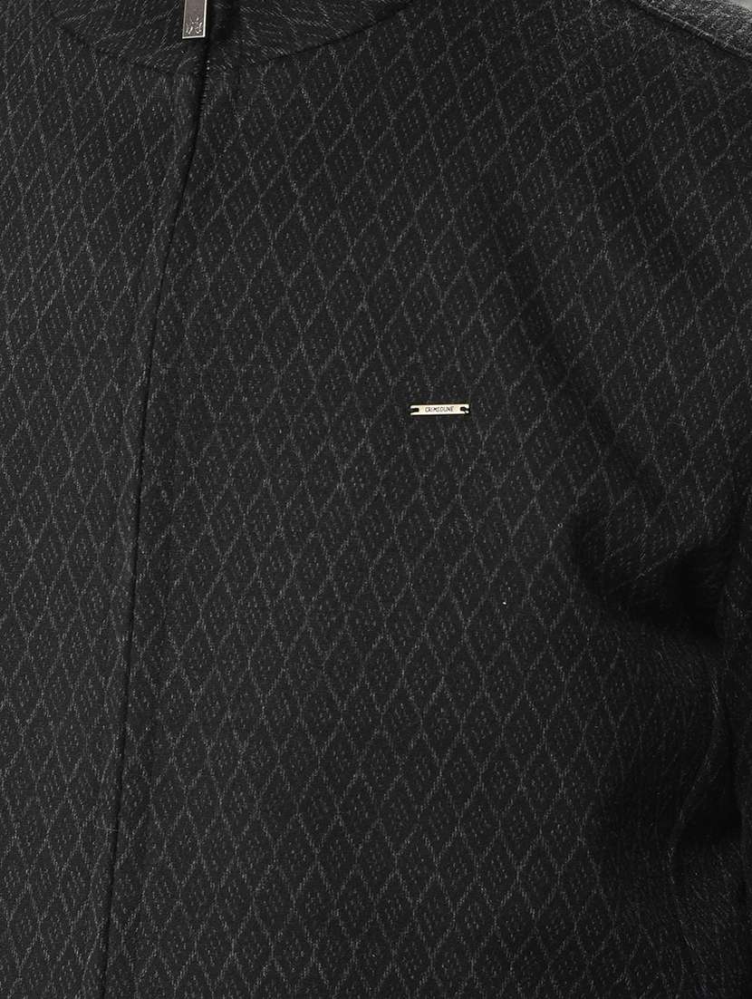 men self design long sleeve casual jacket - 22101976 -  Standard Image - 5