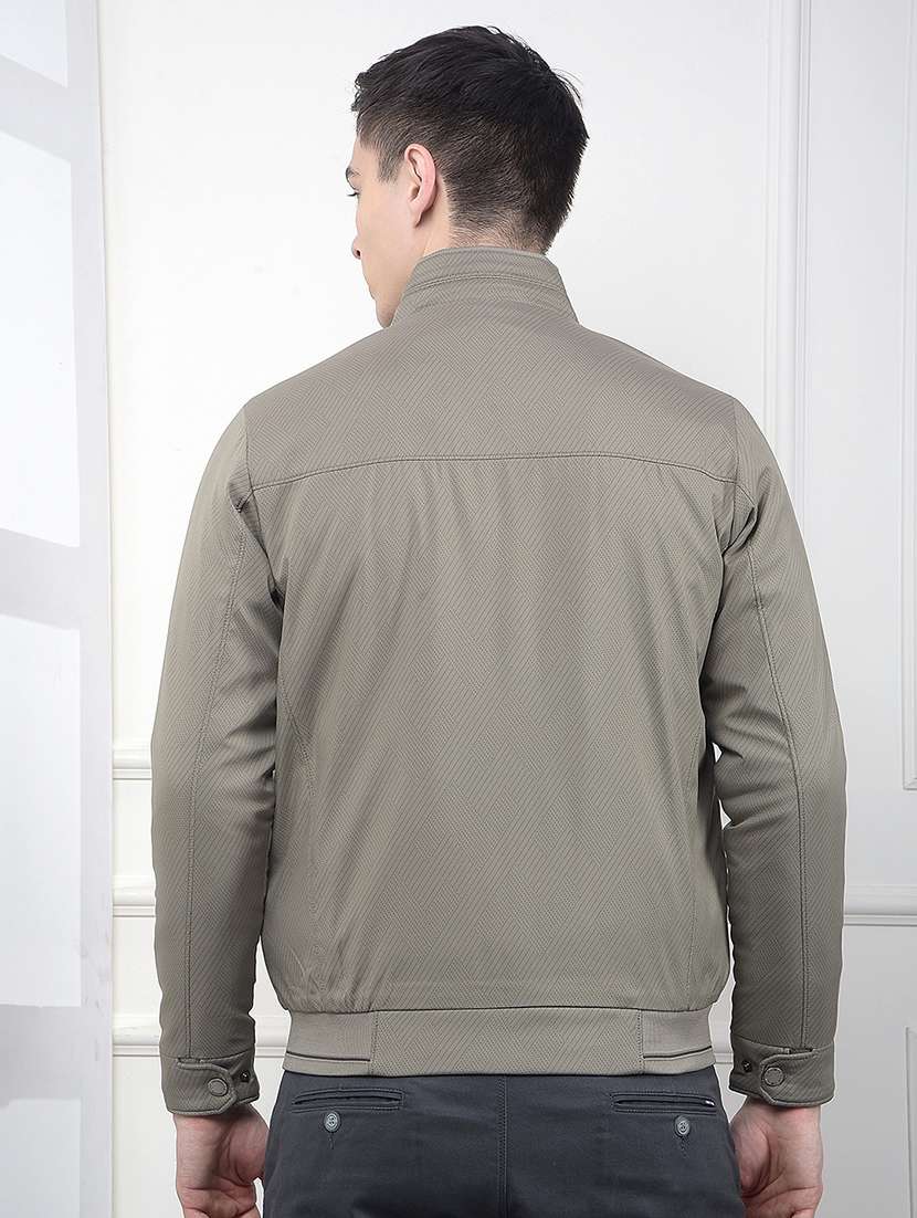 men self design long sleeve casual jacket - 22101977 -  Standard Image - 3