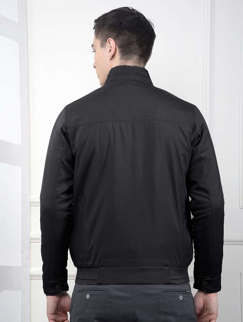 men self design long sleeve casual jacket - 22101978 -  Standard Image - 3