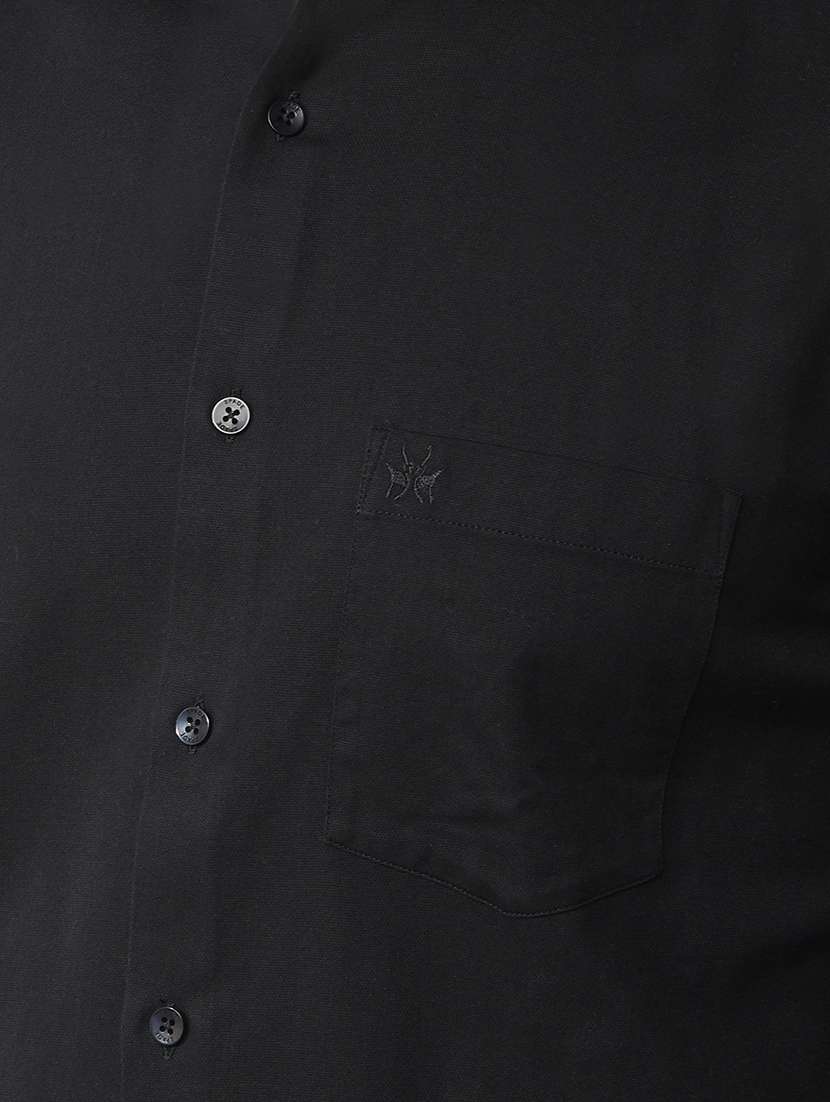 men solid long sleeve regular fit casual shirt - 22102058 -  Standard Image - 3