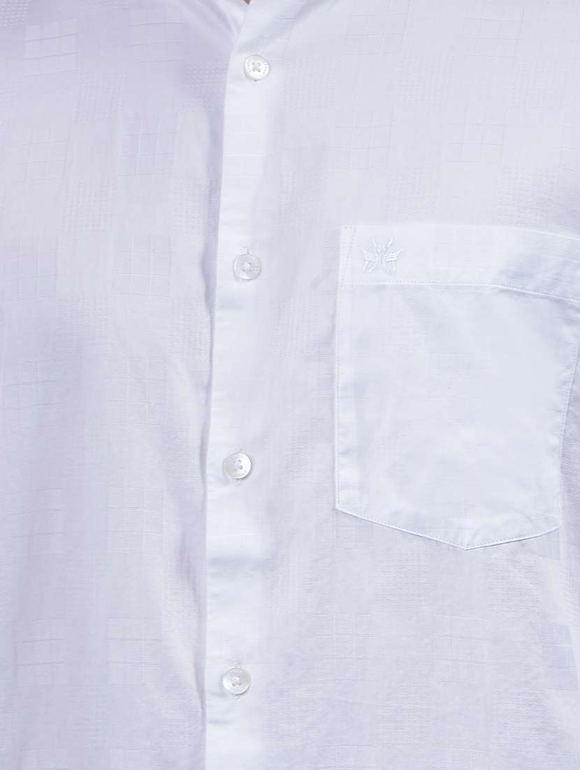 men solid long sleeve regular fit casual shirt - 22102076 - Standard Image - 5