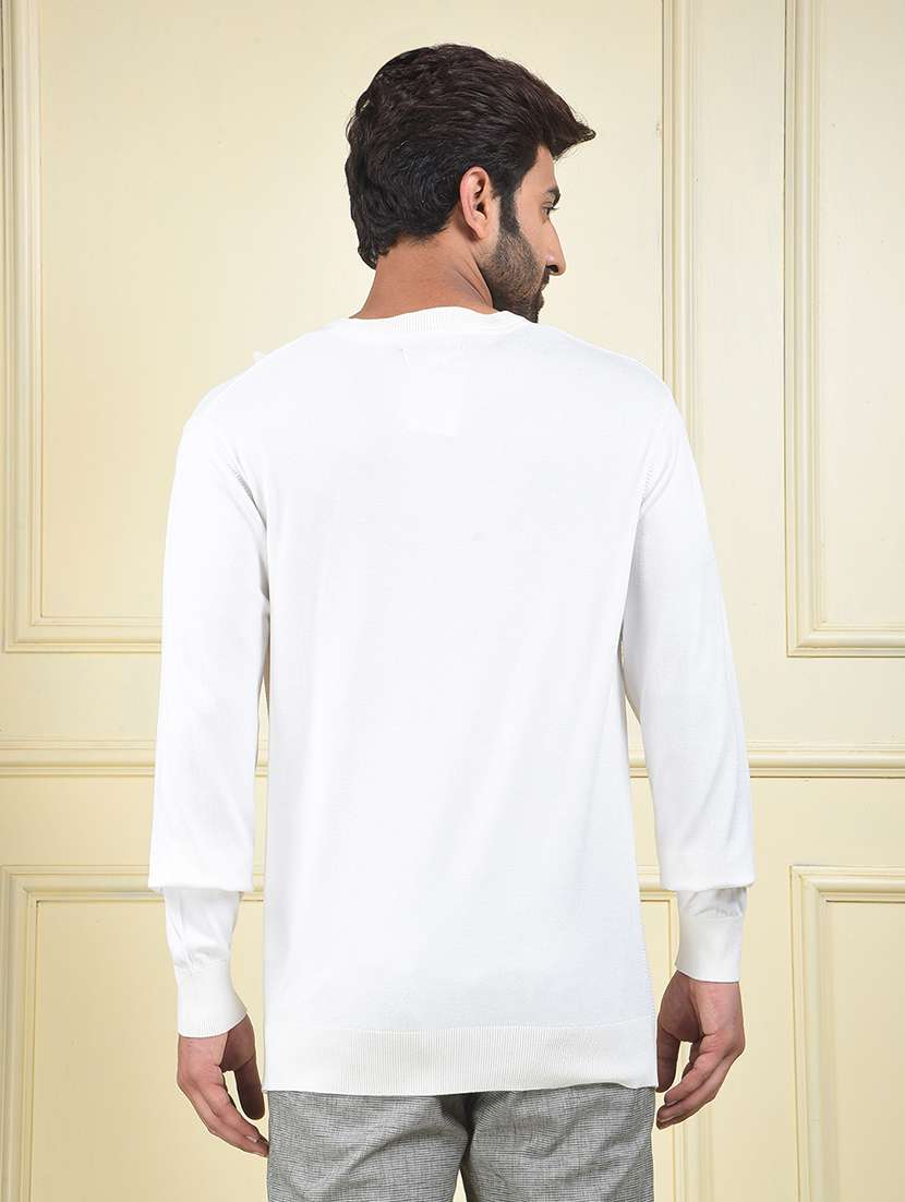 men solid long sleeve pullover - 22102084 -  Standard Image - 3