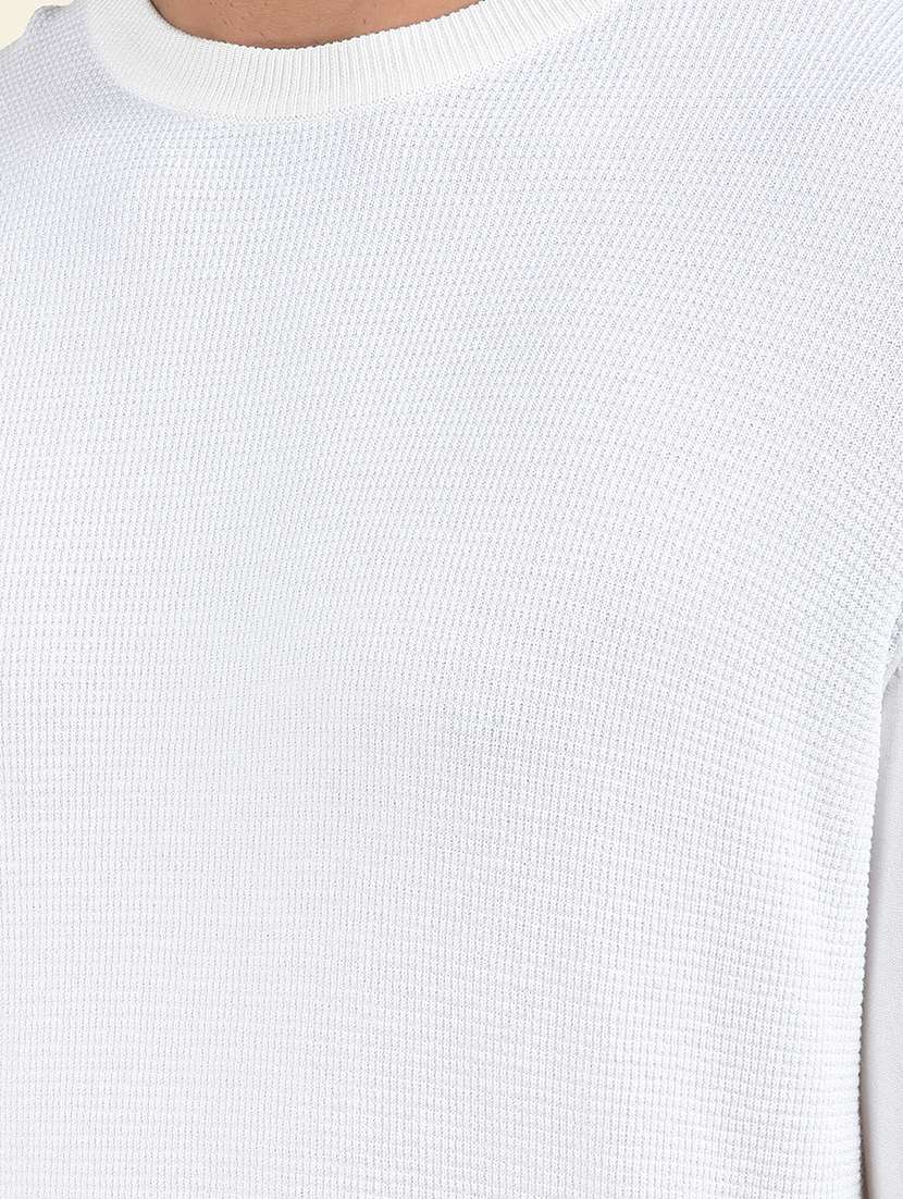 men solid long sleeve pullover - 22102084 -  Standard Image - 5