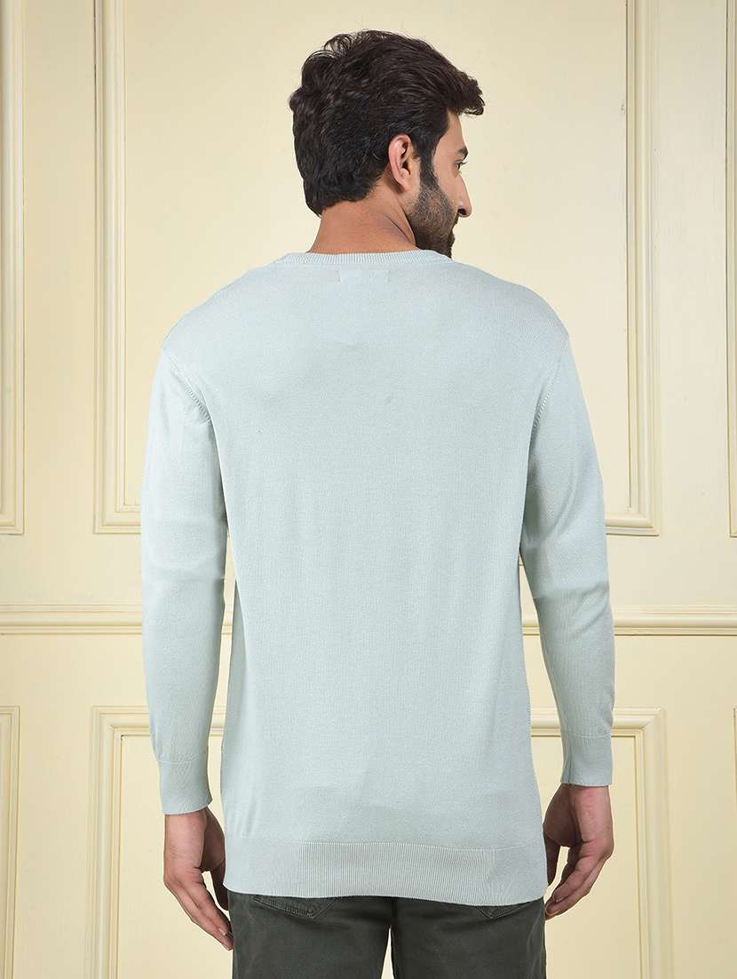 men self designed long sleeve pullover - 22102086 -  Standard Image - 3