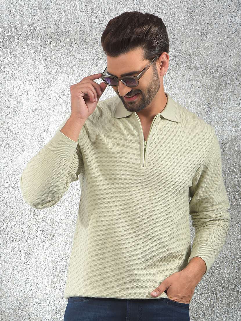 men self designed long sleeve pullover