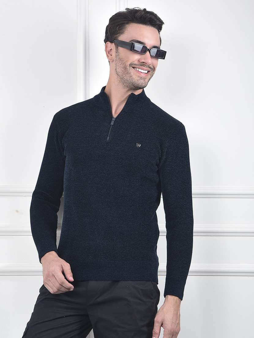 men self designed long sleeve pullover