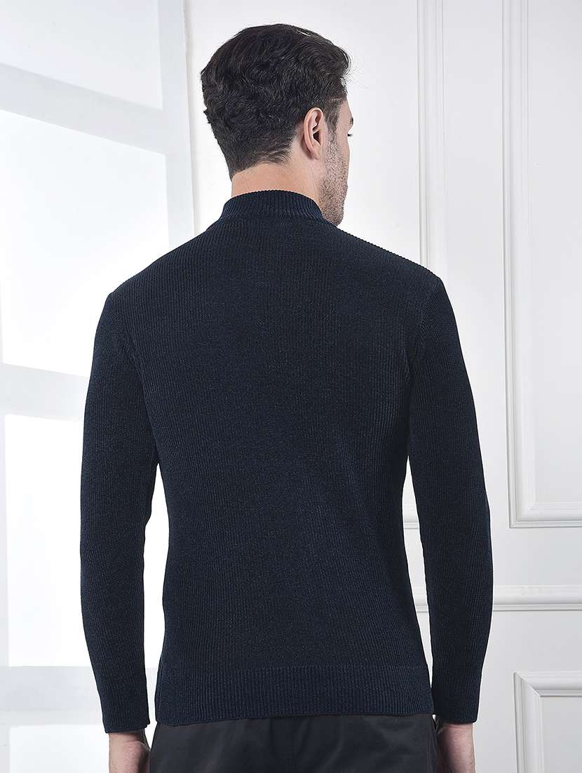 men self designed long sleeve pullover - 22102107 -  Standard Image - 3