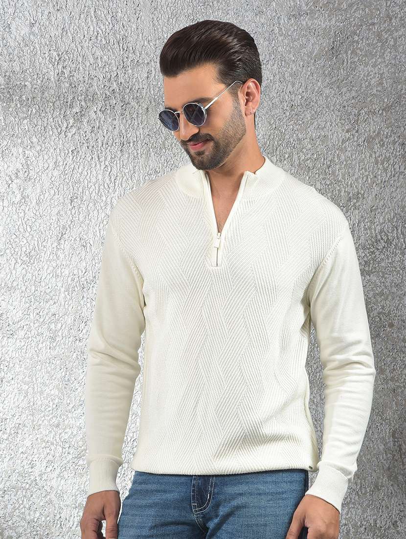 men self designed long sleeve pullover