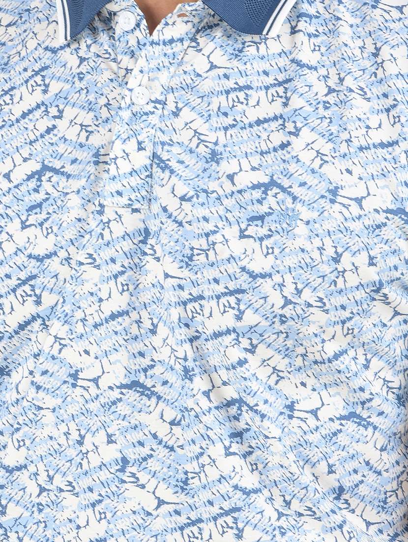 men printed short sleeve regular fit polo t-shirt - 22102126 -  Standard Image - 5