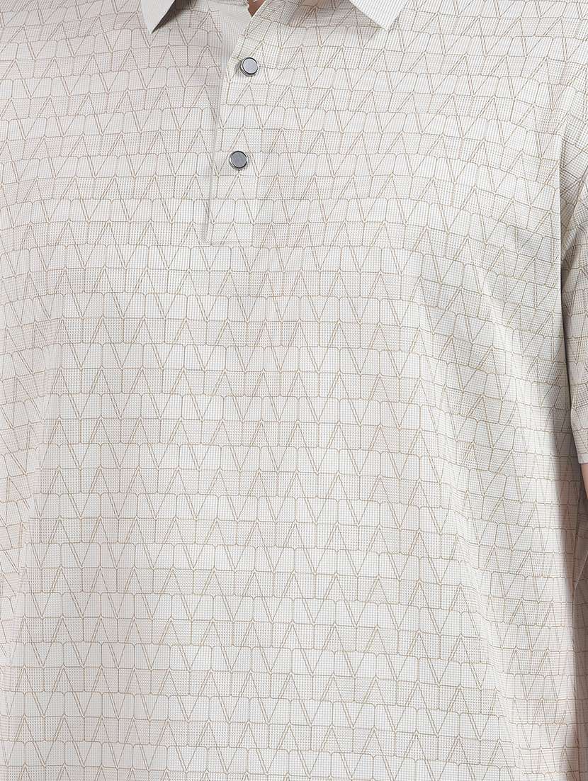 men printed short sleeve regular fit polo t-shirt - 22102131 - Standard Image - 5