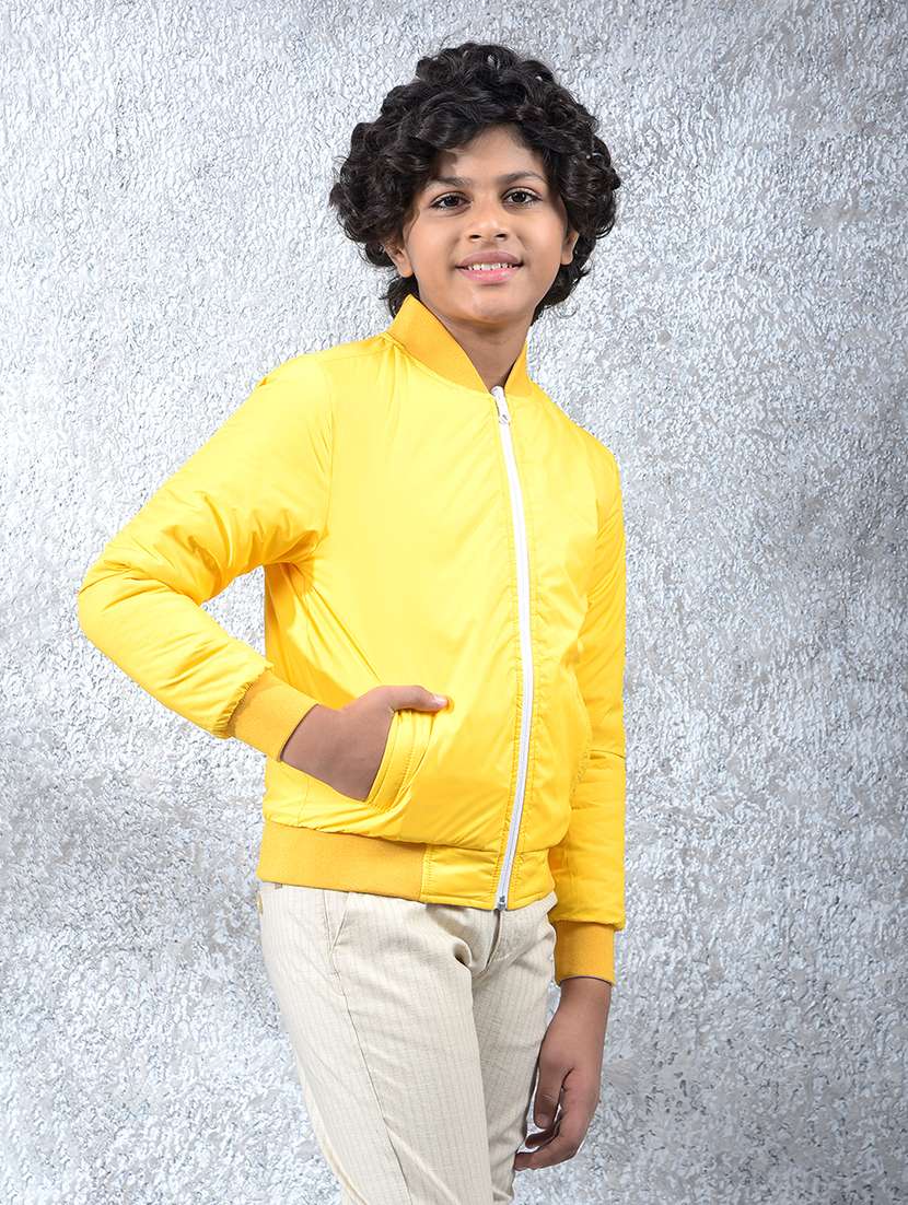 boys solid long sleeve reversible bomber jacket - 22102139 -  Standard Image - 3