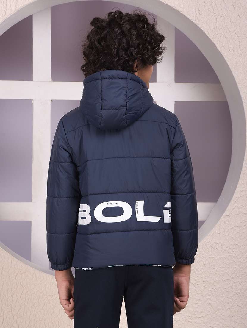 boys long sleeve quilted hooded jacket - 22102145 -  Standard Image - 3