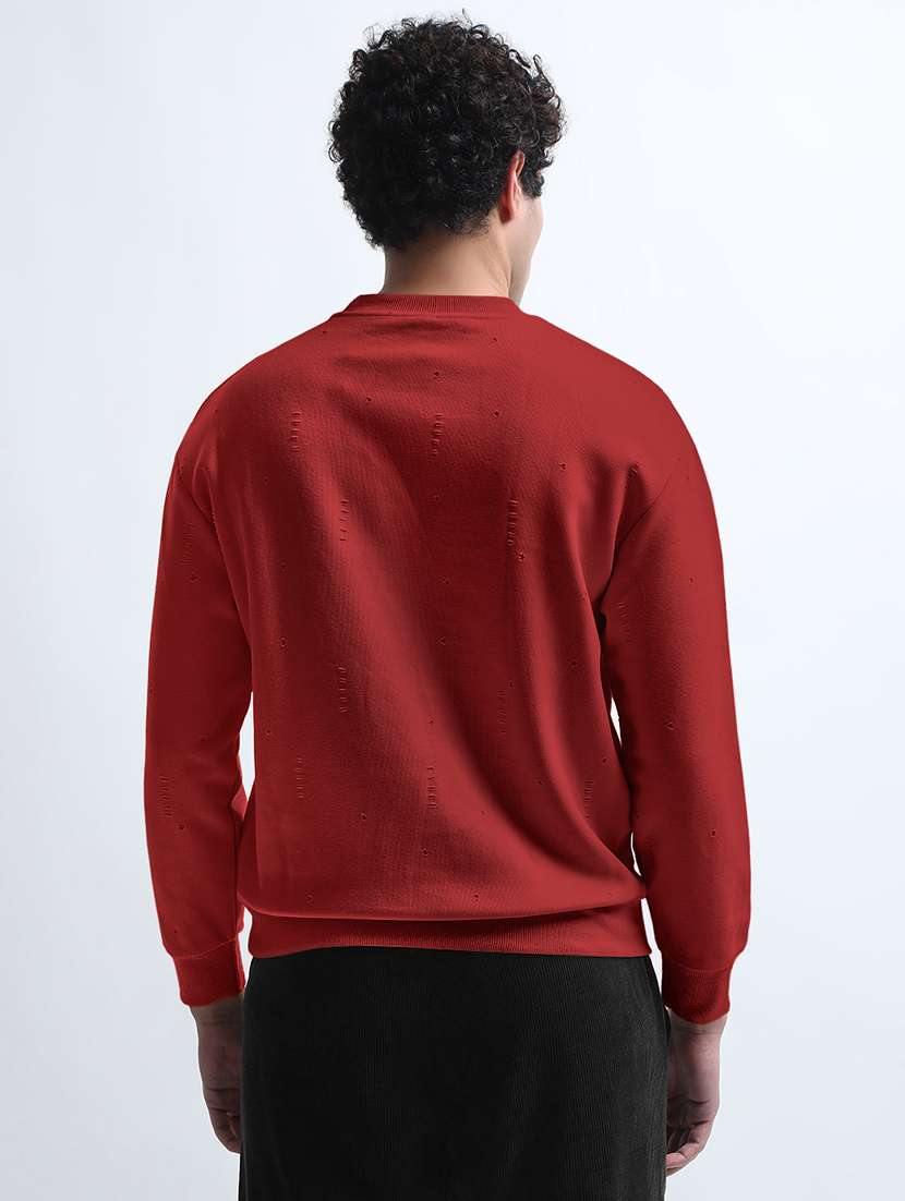 men solid long sleeve regular fit sweatshirt - 22102166 -  Standard Image - 3