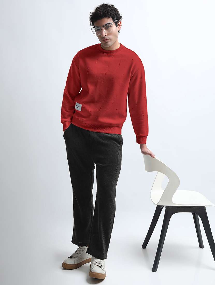 men solid long sleeve regular fit sweatshirt - 22102166 -  Standard Image - 5