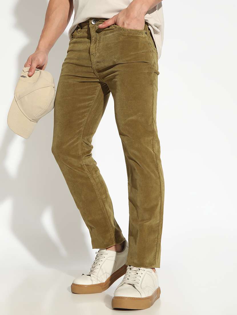 men plain low rise full length jeans - 22102171 -  Standard Image - 3