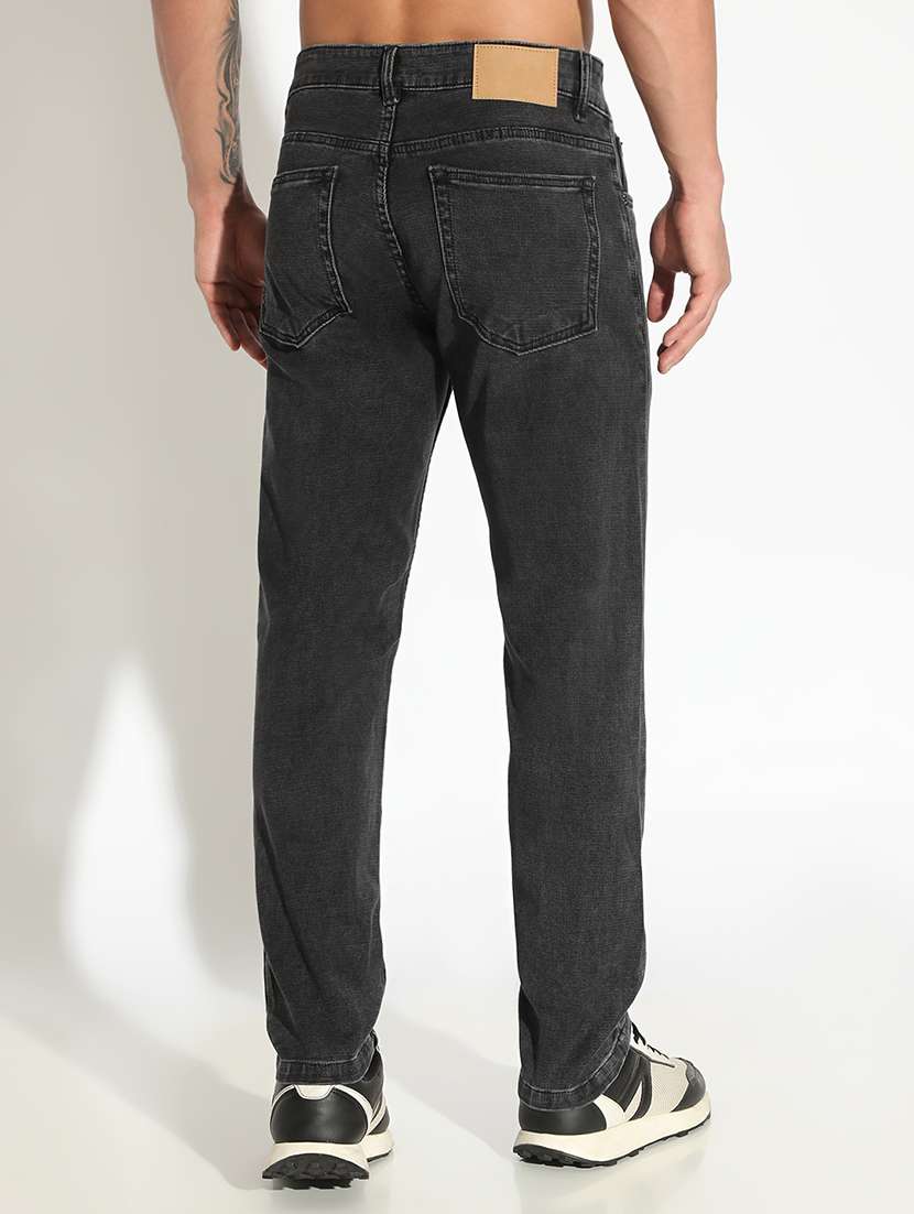 men plain low rise full length jeans - 22102173 -  Standard Image - 3