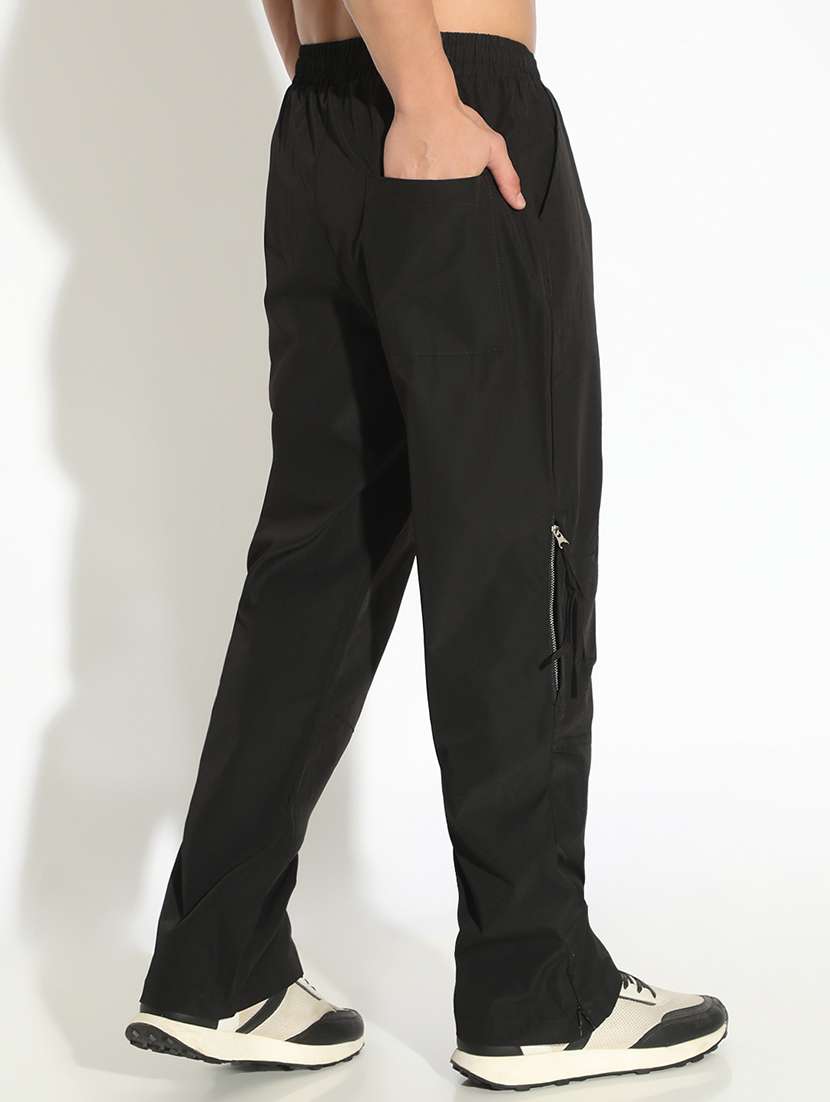 men solid low rise flat front casual trouser - 22102174 -  Standard Image - 3