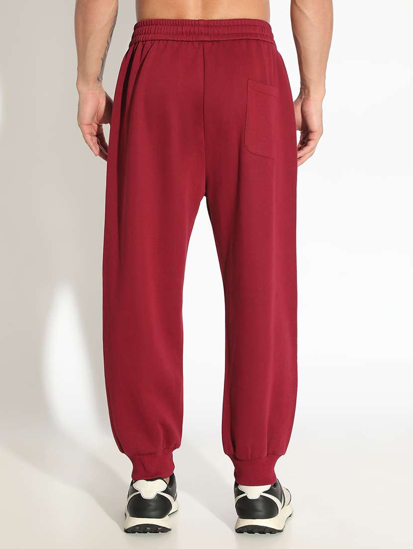 men solid low rise loose fit jogger - 22102183 -  Standard Image - 3