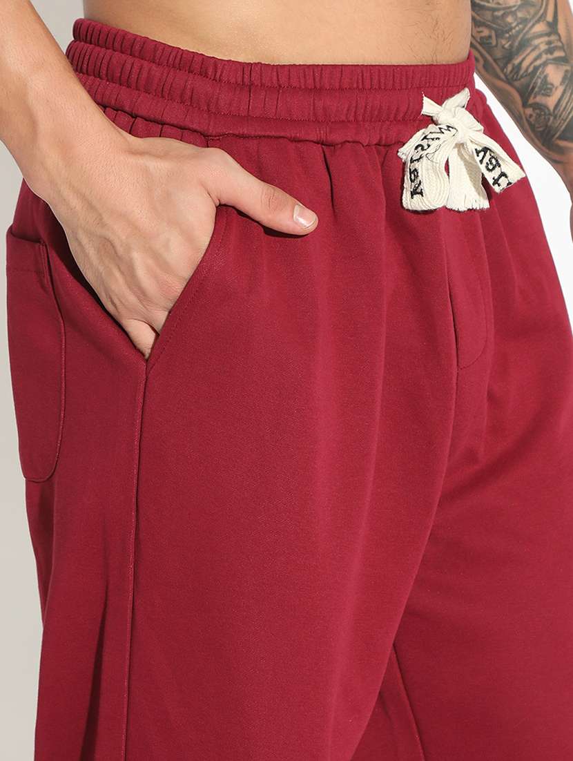 men solid low rise loose fit jogger - 22102183 -  Standard Image - 5
