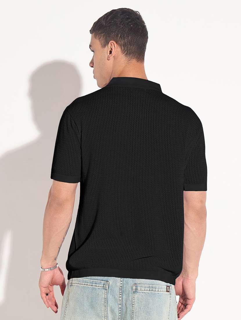 men self design short sleeve regular fit polo t-shirt - 22102186 -  Standard Image - 3