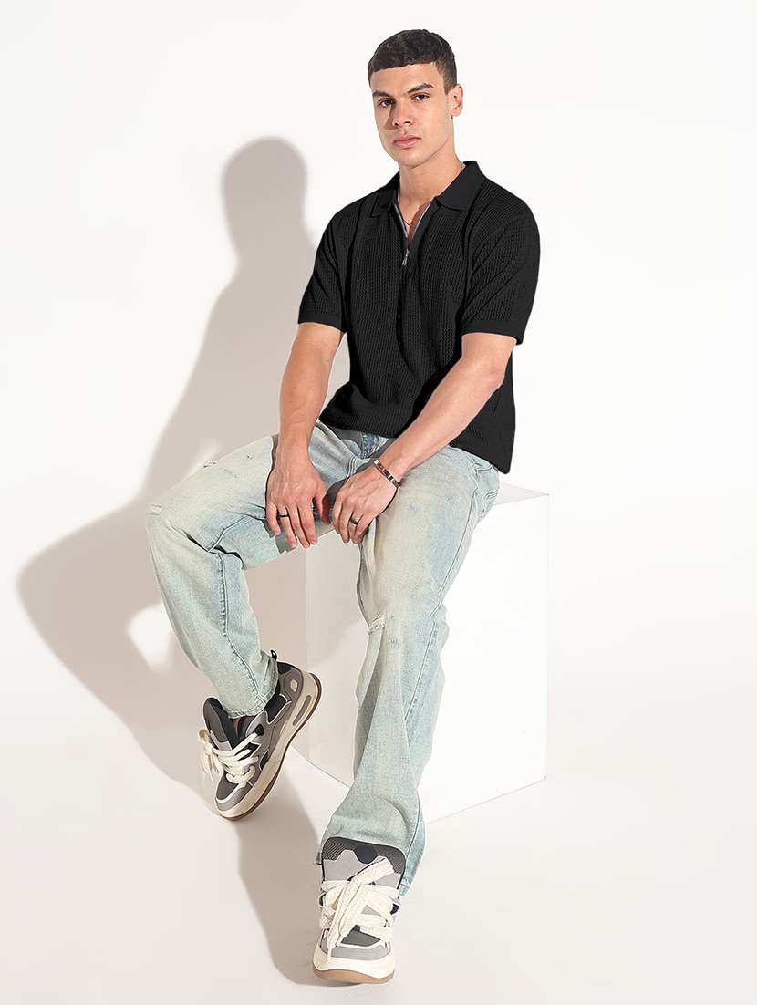 men self design short sleeve regular fit polo t-shirt - 22102186 -  Standard Image - 5