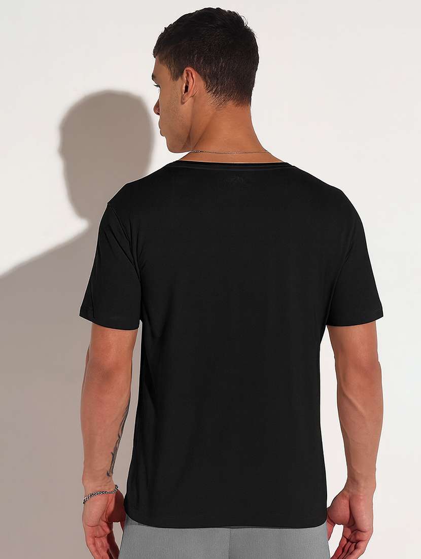 men solid short sleeve regular fit t-shirt - 22102191 -  Standard Image - 3